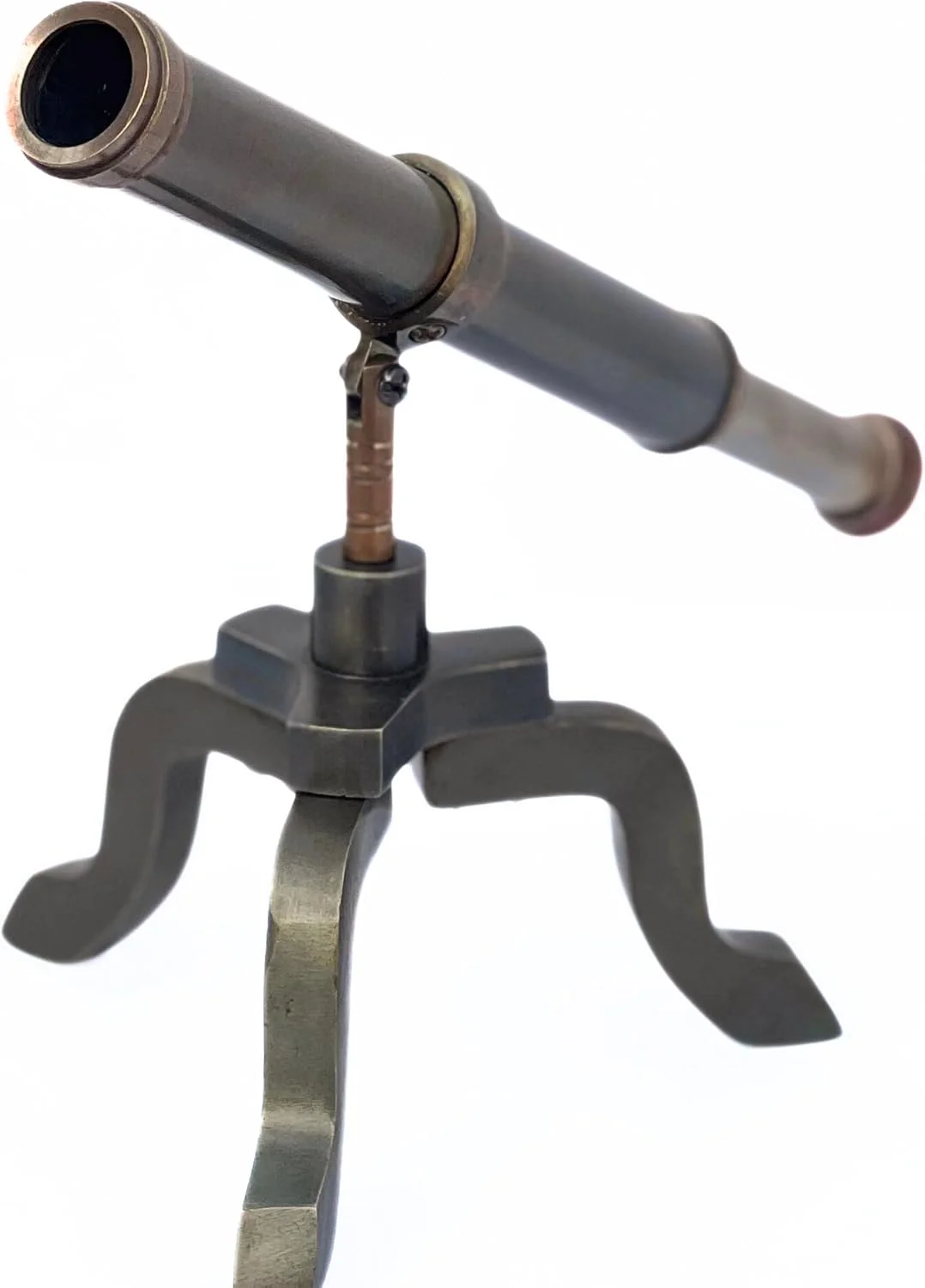 تلسکوپ برنجی عتیقه دست ساز دریایی، دکوری رومیزی به سبک دریانوردی، دزدان دریایی، با پایه، 7.5 اینچ، مناسب دکوراسیون منزل، دفتر کار و کلکسیون تلسکوپ برنجی عتیقه دست ساز دریایی، دکوری رومیزی به سبک دریانوردی، دزدان دریایی، با پایه، 7.5 اینچ، مناسب دکوراسیون منزل، دفتر کار و کلکسیون