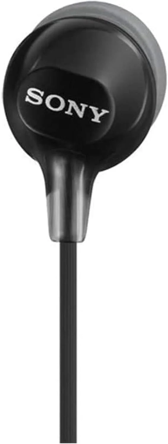 هدفون داخل گوشی سونی MDR-EX15LP-BLACK با سیم بدون گره و 3 جفت سری سیلیکونی