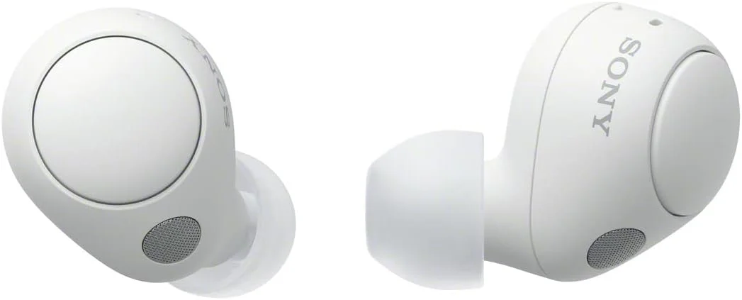 هدفون بی‌سیم حذف نویز سونی مدل WF-C700N، 15 ساعت عمر باتری، تماس هندزفری واضح‌تر، اتصال چند نقطه‌ای، مقاومت در برابر آب IPX4، سفید، مدل امارات