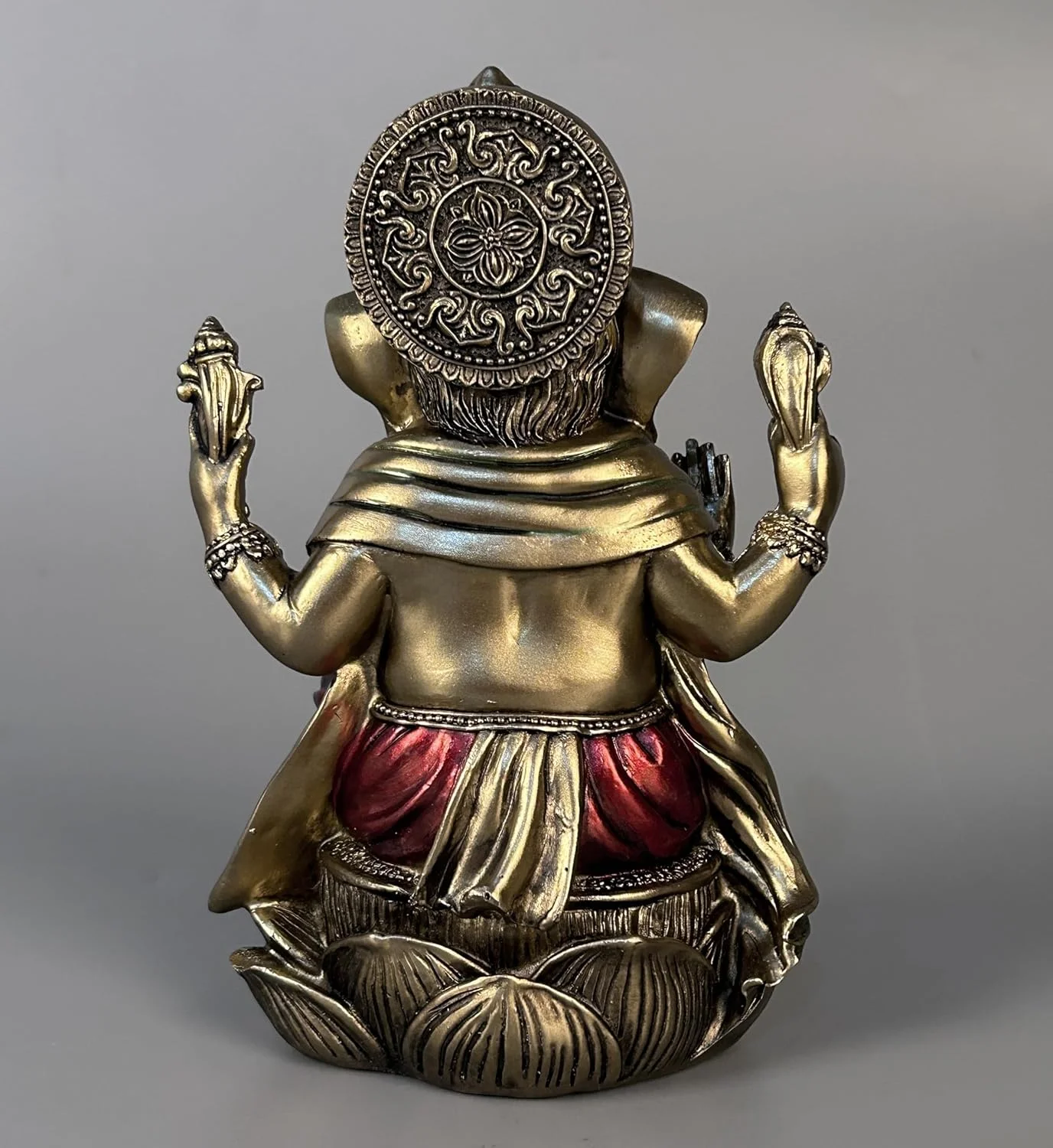 مجسمه گانش JORAE، بودای فیل نشسته روی پایه نیلوفر آبی، هندو، دکور منزل، خدای هندو، کلکسیونی، پرداخت برنزی عتیقه، فیگور مدیتیشن، 18.3 سانتی متر، پلی رزین مجسمه گانش JORAE، بودای فیل نشسته روی پایه نیلوفر آبی، هندو، دکور منزل، خدای هندو، کلکسیونی، پرداخت برنزی عتیقه، فیگور مدیتیشن، 18.3 سانتی متر، پلی رزین