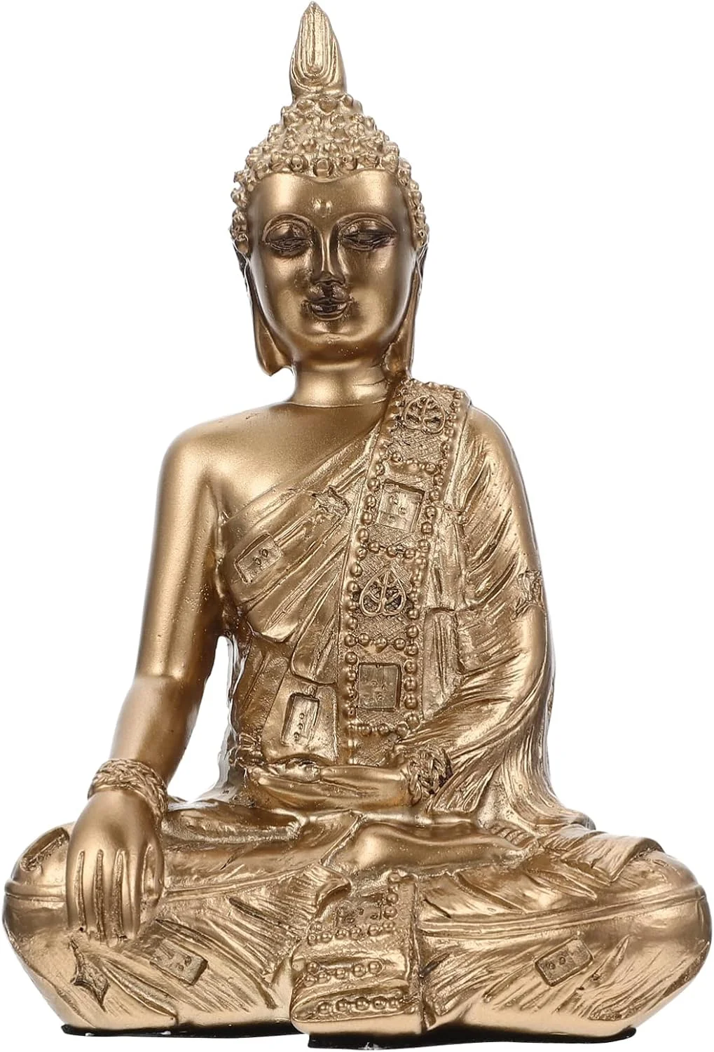 مجسمه بودای رزینی، مینیاتوری عتیقه، مجسمه بودا در حالت مدیتیشن، کلکسیونی بودایی، مجسمه فرخنده برای تزئین منزل و دفتر، طلایی مجسمه بودای رزینی، مینیاتوری عتیقه، مجسمه بودا در حالت مدیتیشن، کلکسیونی بودایی، مجسمه فرخنده برای تزئین منزل و دفتر، طلایی