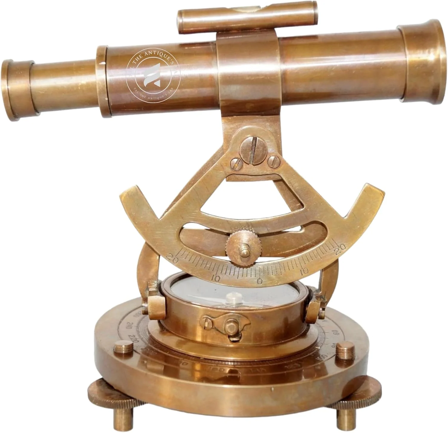 تلسکوپ تزئینی آلیداد برنجی آزمایشگاه عتیقه TAL با قطب نما پایه - هدیه و کلکسیونی دریایی (برنج عتیقه، 5 اینچ) تلسکوپ تزئینی آلیداد برنجی آزمایشگاه عتیقه TAL با قطب نما پایه - هدیه و کلکسیونی دریایی (برنج عتیقه، 5 اینچ)