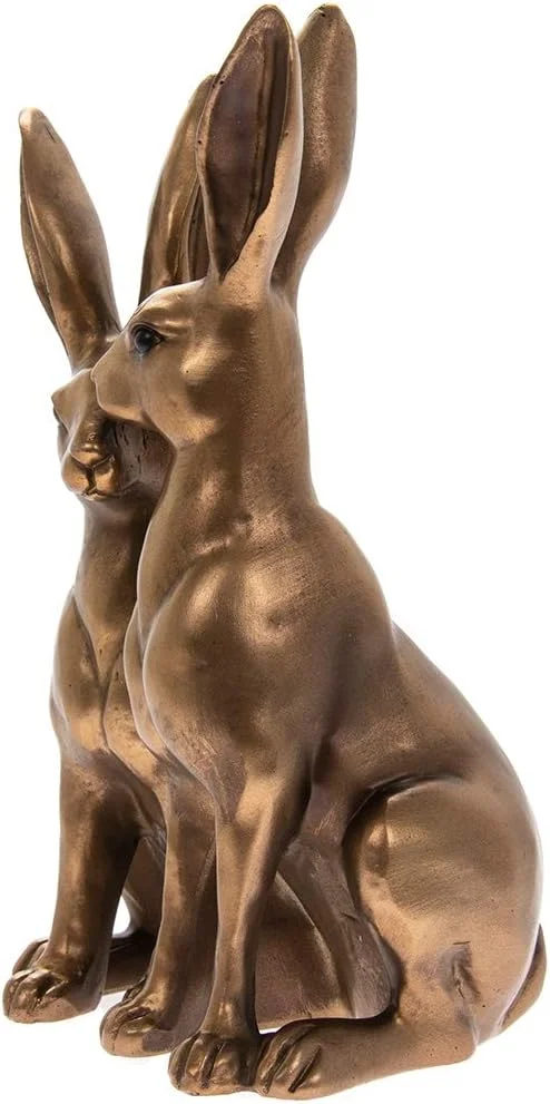 تزئینات عتیقه و کلکسیونی THORNE - مجسمه خرگوش های آقا و خانم (برنزی)