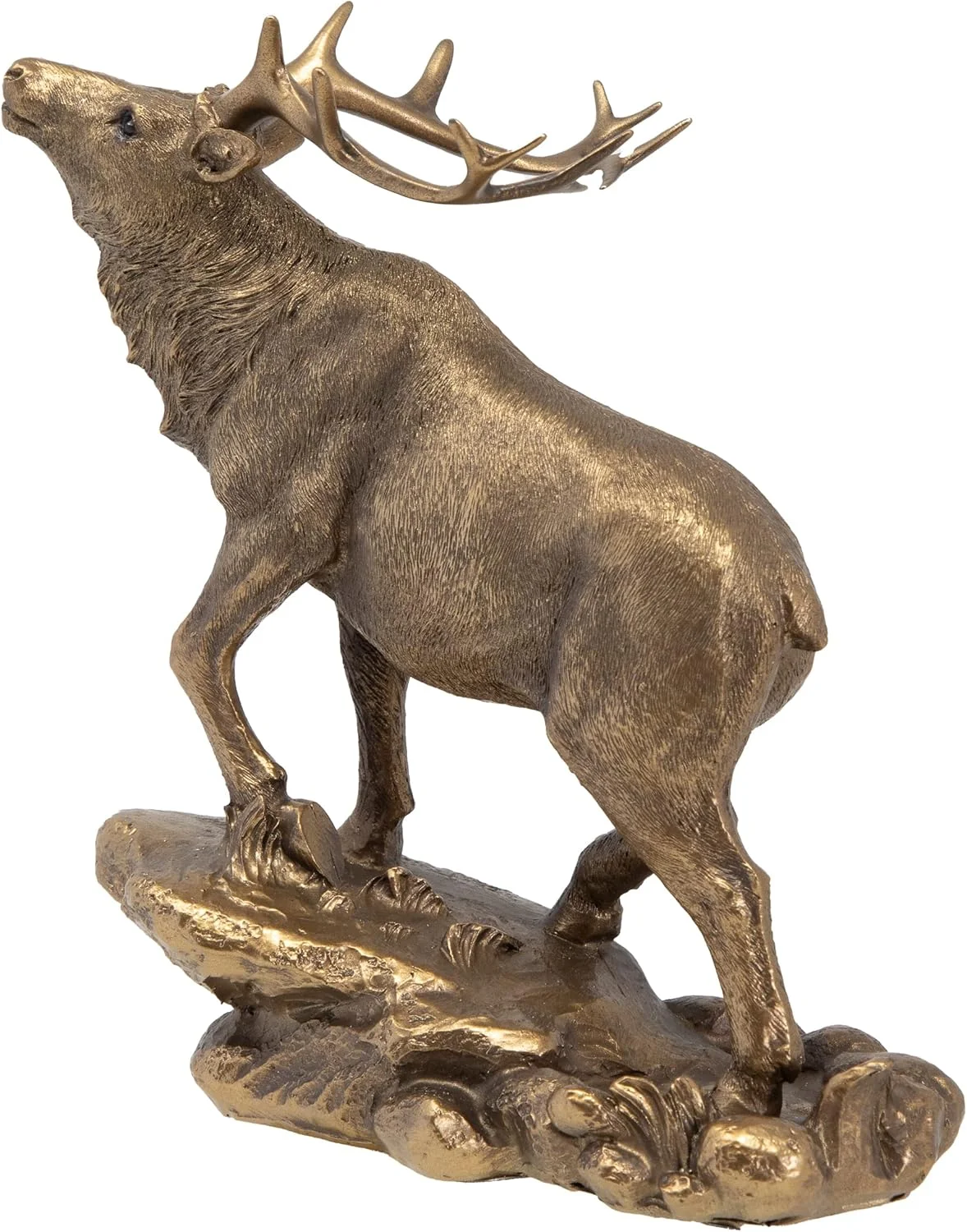 مجسمه گوزن هایلند، دکوری منزل، ۱۸cm x ۱۶cm x ۴cm (برنزی)