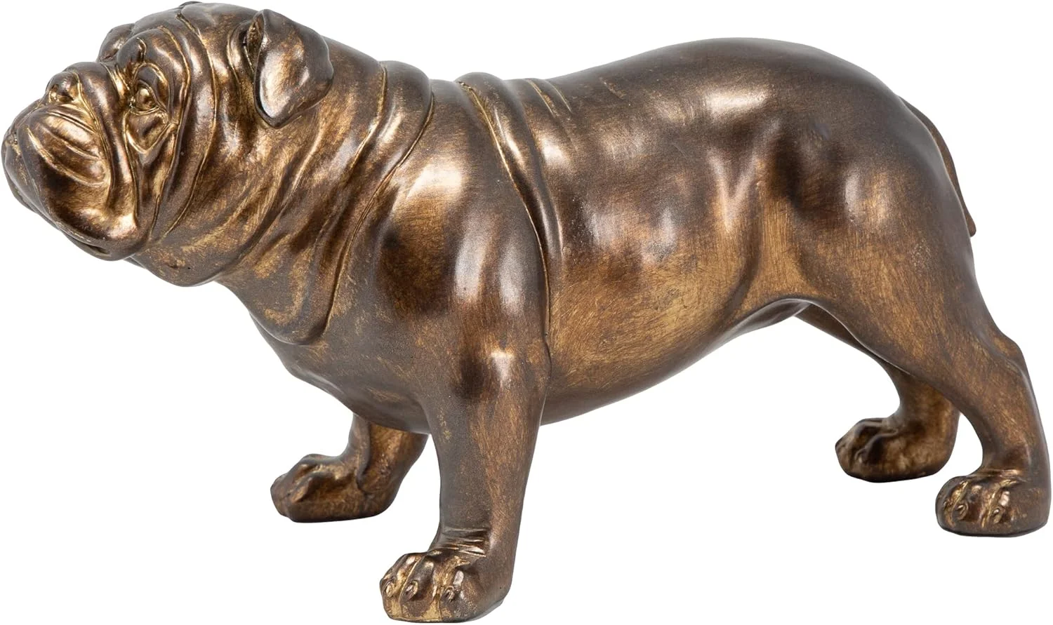 مجسمه سگ بولداگ ایستاده برنزی رزینی THORNE ANTIQUES AND COLLECTABLES با روکش برنز مجسمه سگ بولداگ ایستاده برنزی رزینی THORNE ANTIQUES AND COLLECTABLES با روکش برنز