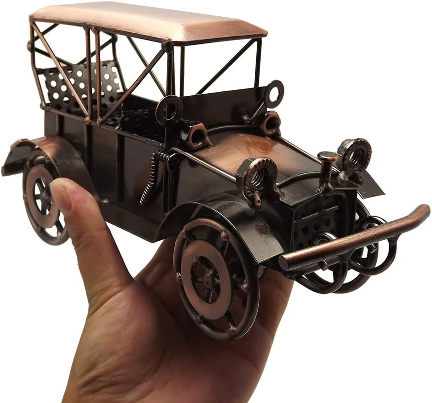 مدل ماشین فلزی عتیقه قدیمی، تزئینی برای دکوراسیون منزل، دست ساز، کلکسیونی، هدیه