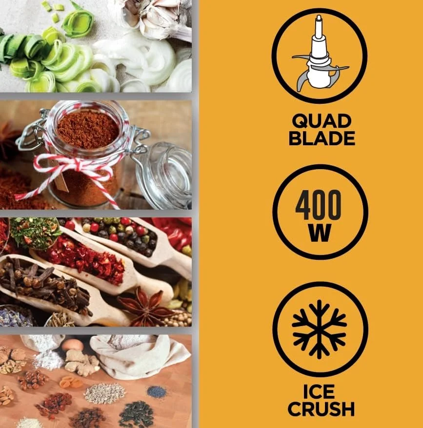 خردکن برقی کنوود 400 وات با کاسه 500 میلی لیتری، دو سرعته، تیغه چهارتایی استیل ضد زنگ، درب لاستیکی، عملکرد خرد کردن یخ مدل CHP40.000BK مشکی خردکن برقی کنوود 400 وات با کاسه 500 میلی لیتری، دو سرعته، تیغه چهارتایی استیل ضد زنگ، درب لاستیکی، عملکرد خرد کردن یخ مدل CHP40.000BK مشکی