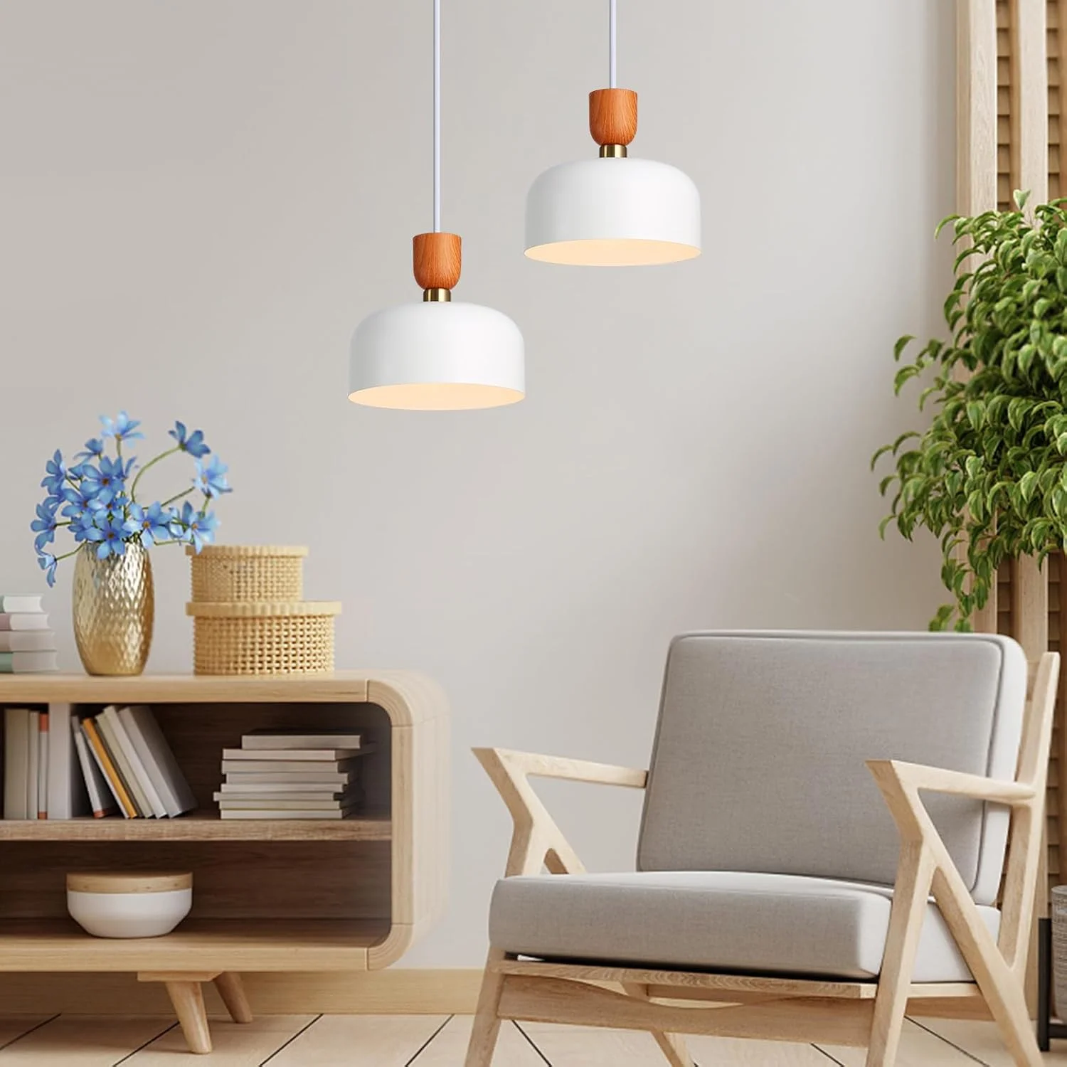 چراغ آویز سقفی آلپینالوز – فولاد سفید با رنگ طرح چوب، حلقه تزئینی طلایی، کلاهک 30 سانتی متری، سرپیچ لامپ E27 – طراحی شیک برای اتاق نشیمن، اتاق غذاخوری و اتاق خواب چراغ آویز سقفی آلپینالوز – فولاد سفید با رنگ طرح چوب، حلقه تزئینی طلایی، کلاهک 30 سانتی متری، سرپیچ لامپ E27 – طراحی شیک برای اتاق نشیمن، اتاق غذاخوری و اتاق خواب