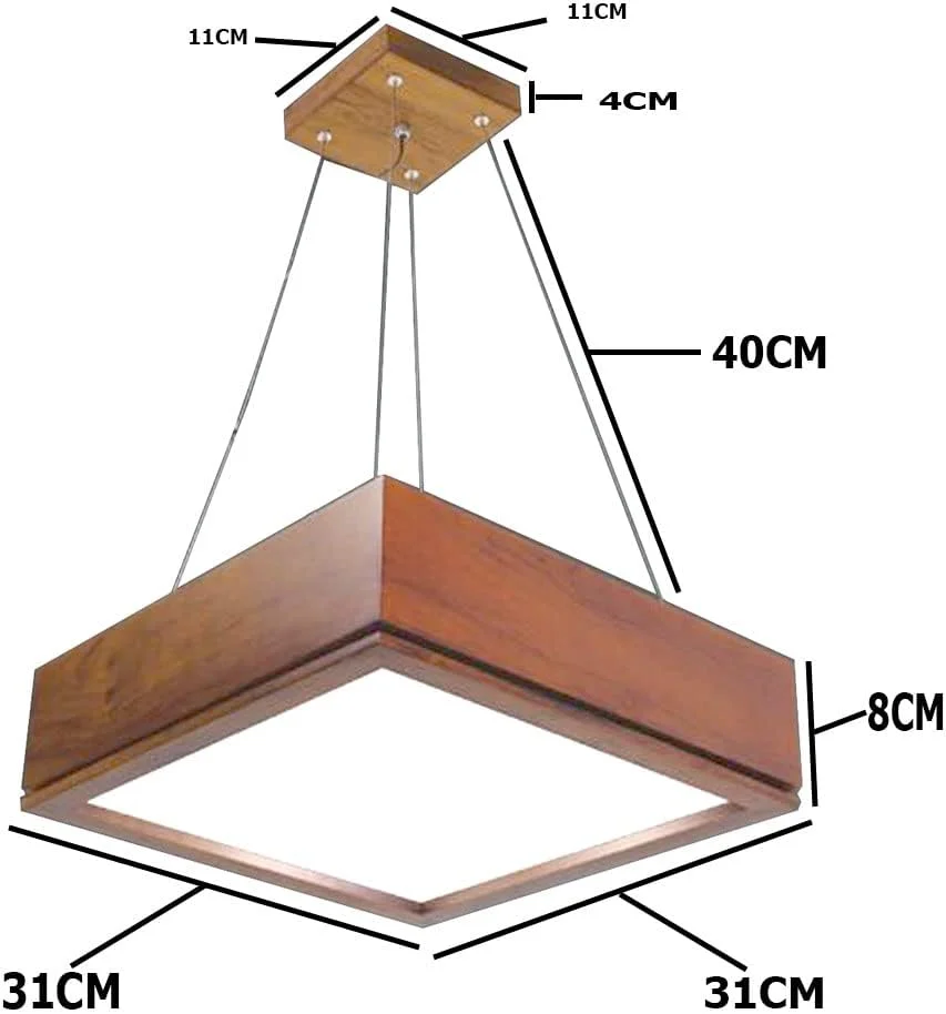 چراغ سقفی چوبی بلوطی آرتیکا، ظرافت مدرن با LED سفید گرم 40 وات، مناسب اتاق نشیمن، لابی هتل، رستوران، بار، چراغ آویز تزئینی شیک