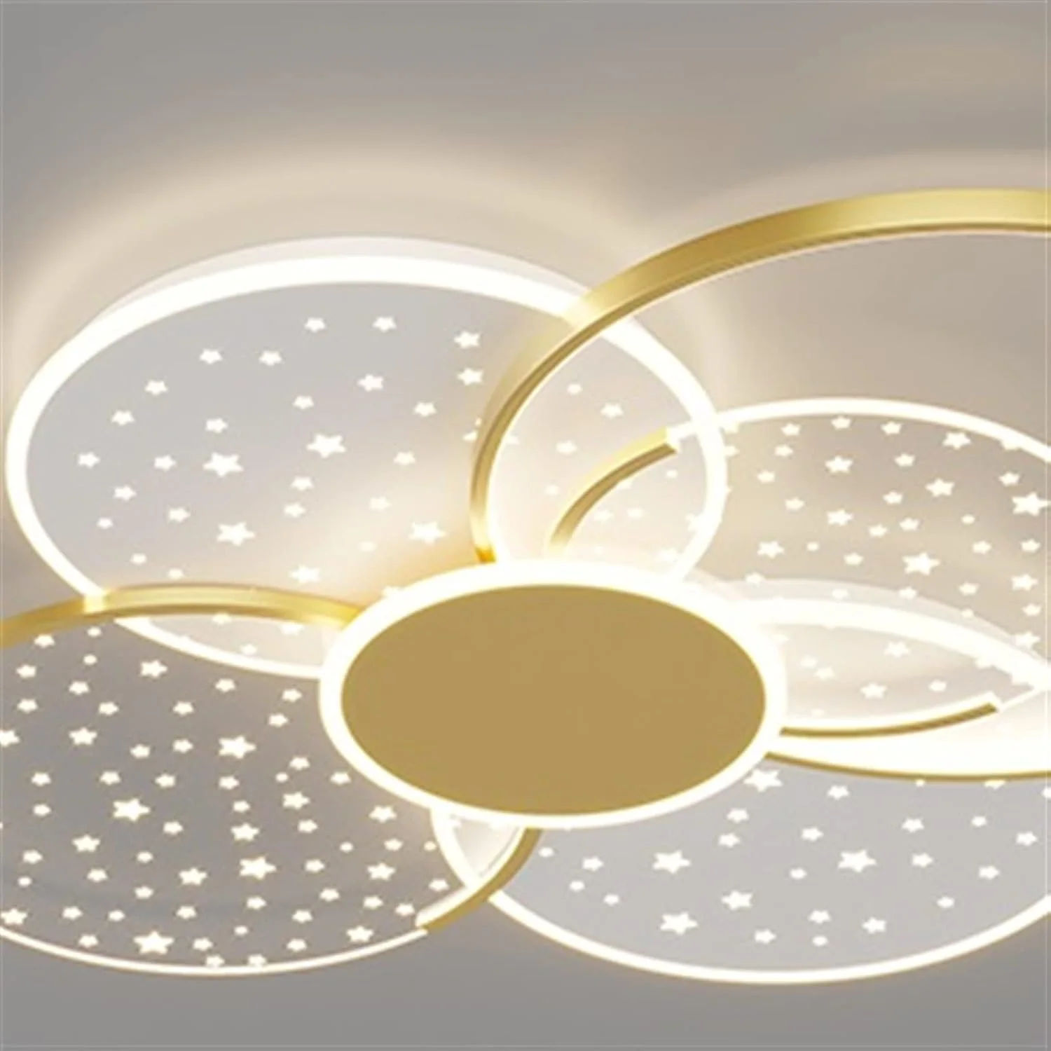 چراغ سقفی، مناسب اتاق خواب، آشپزخانه، چراغ روشنایی داخلی، چراغ آویز تزئینی خانگی (طلایی) چراغ سقفی، مناسب اتاق خواب، آشپزخانه، چراغ روشنایی داخلی، چراغ آویز تزئینی خانگی (طلایی)