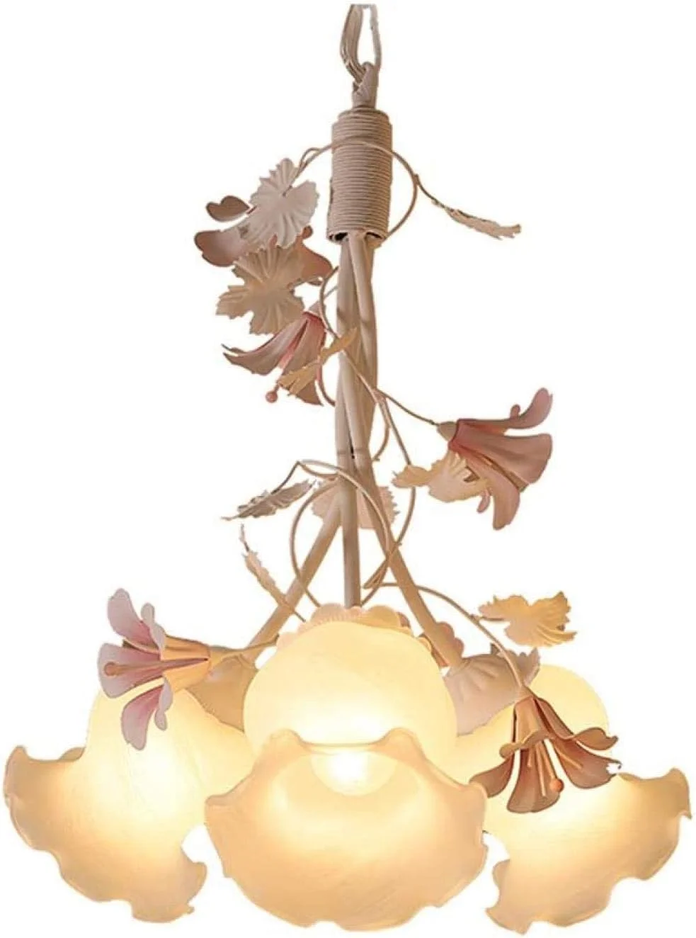 چراغ آویز لوستر، روشنایی خلاقانه، لوسترهای شیشه ای 3 سر، چراغ آویز سقفی فلزی تزئینی مناسب اتاق خواب، اتاق نشیمن، رستوران