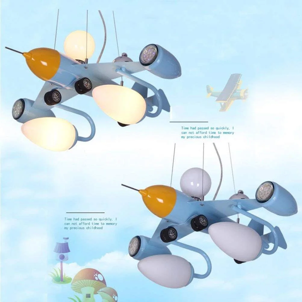 لوستر - چراغ آویز هنری آهنی، چراغ سقفی LED اتاق خواب، اتاق کودکان، اتاق نشیمن، لوستر تزئینی اتاق مطالعه