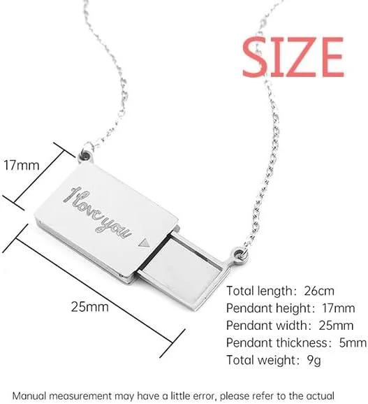 گردنبند آویز پاکت نامه با طرح گلدار کلاسیک تزئینی