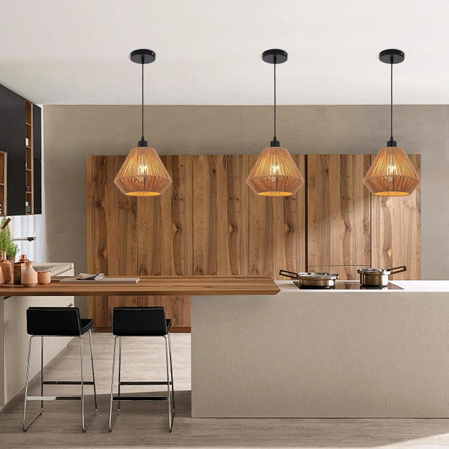 چراغ آویز بافتنی Garwarm، لوستر، چراغ آویز حصیری روستایی با سایه سبد دست بافت قابل تنظیم، چراغ آویز بوهو برای آشپزخانه، اتاق غذاخوری، اتاق خواب، بار مزرعه، راهرو، قهوه ای 25 سانتی متر چراغ آویز بافتنی Garwarm، لوستر، چراغ آویز حصیری روستایی با سایه سبد دست بافت قابل تنظیم، چراغ آویز بوهو برای آشپزخانه، اتاق غذاخوری، اتاق خواب، بار مزرعه، راهرو، قهوه ای 25 سانتی متر