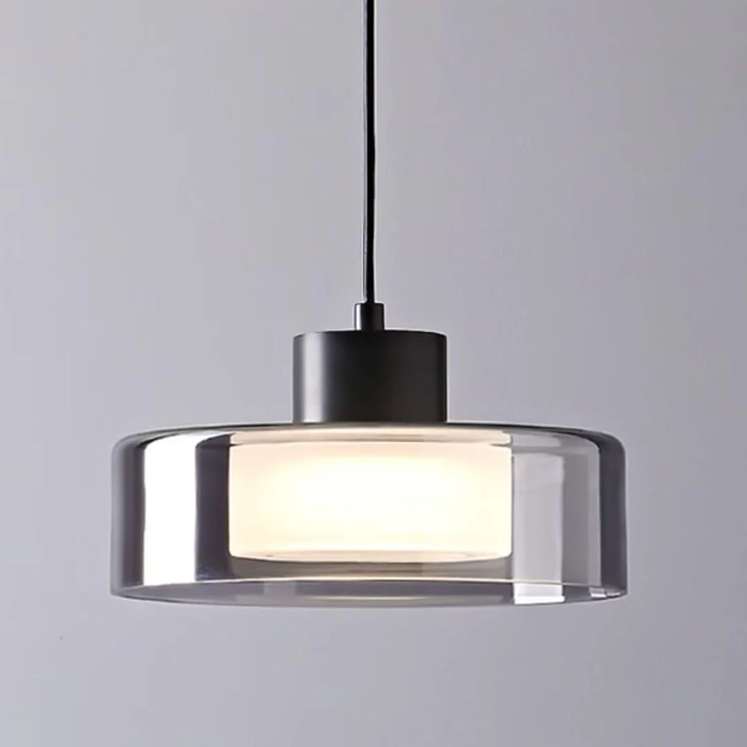 چراغ آویز کریستالی مینیمال، چراغ سقفی کریستالی خاکستری دودی، چراغ آویز تزئینی برای اتاق خواب، میز ناهار خوری، بار