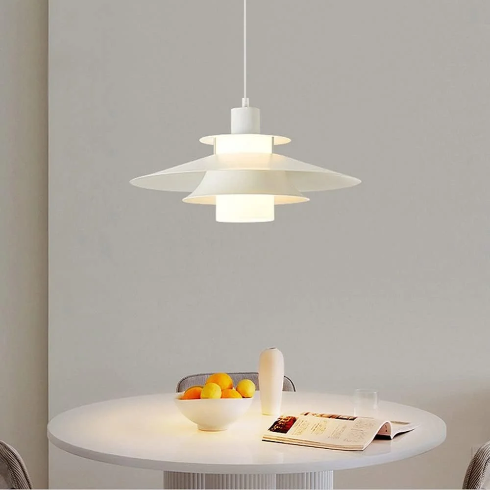چراغ آویز جزیره آشپزخانه نوردیک، چراغ آویز شیشه ای سفید، چراغ های آویز مدرن برای بار سالن، اتاق ناهار خوری، رستوران، دکوراسیون منزل، لوستر، چراغ های سقفی