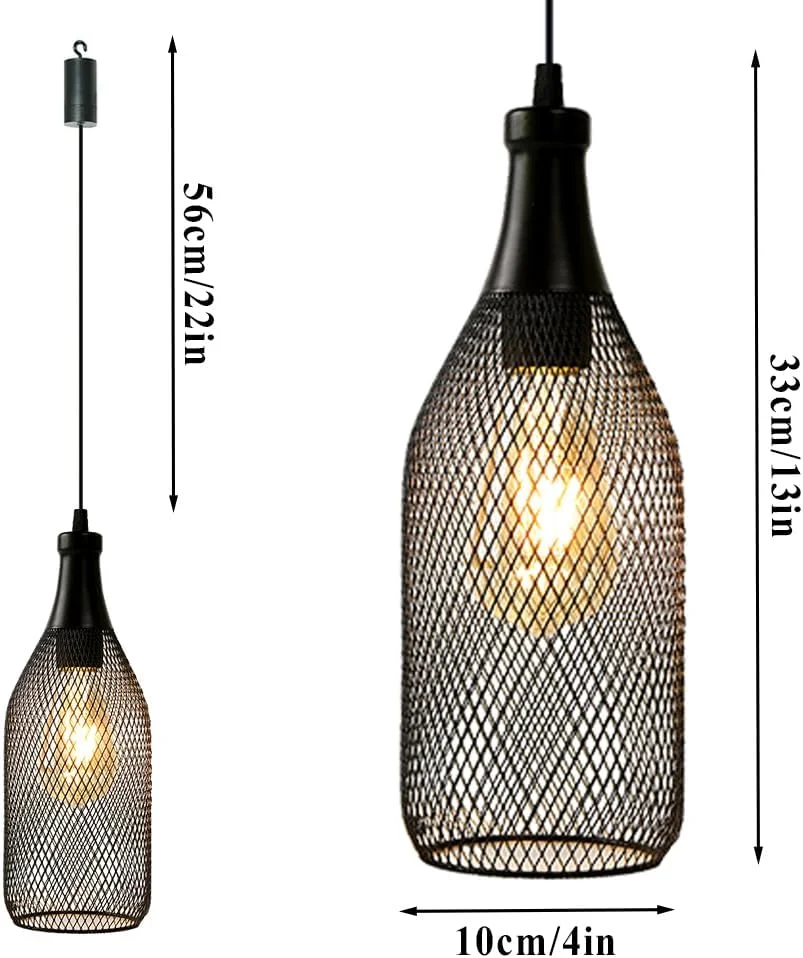 چراغ آویز JHY DESIGN مشکی، چراغ آویز تزئینی با باتری، قفس فلزی، دارای تایمر 6 ساعته برای بار، اتاق خواب، مهمانی های باغ، پاسیو، اتاق نشیمن داخلی و خارجی (به شکل بطری شراب) چراغ آویز JHY DESIGN مشکی، چراغ آویز تزئینی با باتری، قفس فلزی، دارای تایمر 6 ساعته برای بار، اتاق خواب، مهمانی های باغ، پاسیو، اتاق نشیمن داخلی و خارجی (به شکل بطری شراب)