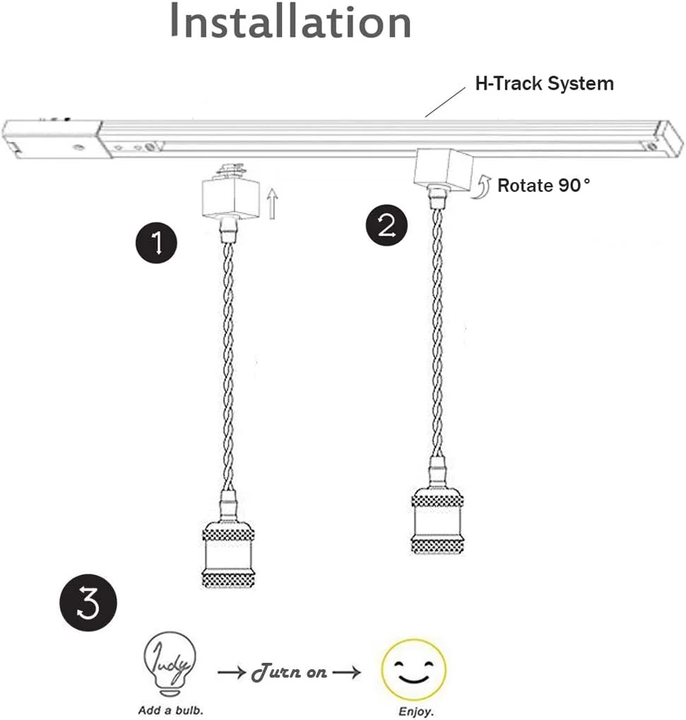 آویز چراغ ریلی سه تایی Kiven مدل H، آویز گل رز با سیم بافته شده به طول 60 سانتی متر، مناسب برای لوستر رستوران، چراغ آویز تزئینی، چراغ آویز صنعتی کارخانه، لامپ شامل نمی شود
