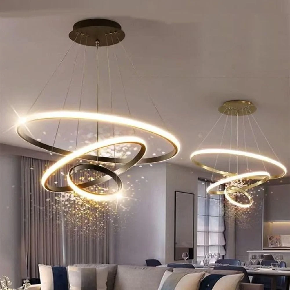 با ست 2 تایی چراغ آویز مدرن، فضای خود را ارتقا دهید. حلقه های LED دایره ای، لوستر تزئینی آویز سقفی، نورپردازی معاصر، طراحی شیک و بهبود فضای شیک، 60X150 سانتی متر. با ست 2 تایی چراغ آویز مدرن، فضای خود را ارتقا دهید. حلقه های LED دایره ای، لوستر تزئینی آویز سقفی، نورپردازی معاصر، طراحی شیک و بهبود فضای شیک، 60X150 سانتی متر.