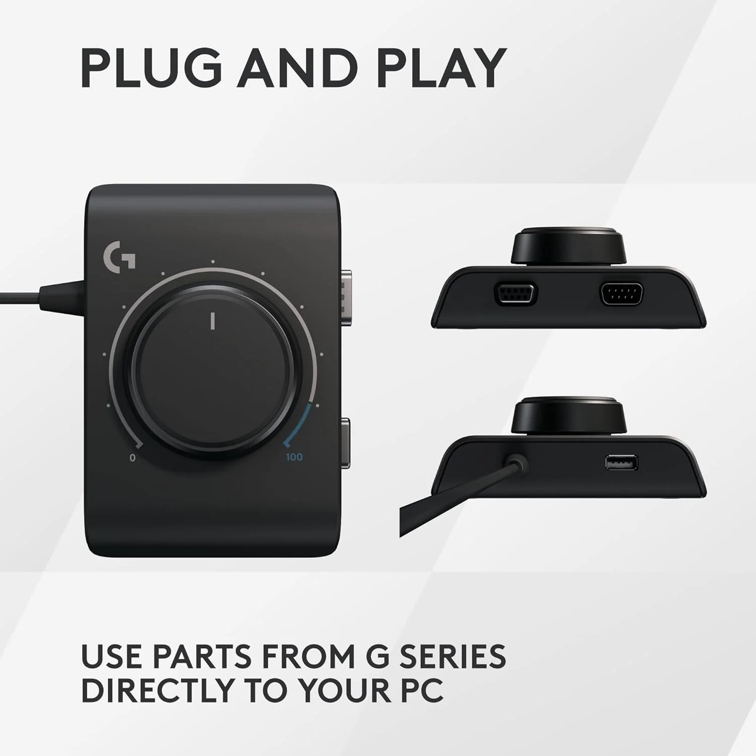 آداپتور مسابقه لاجیتک G برای G29، G920، G923، چرخ و پدال های مسابقه PRO، دسته دنده Driving Force، دسته دنده RS و ترمز دستی - کنسول ها و کامپیوتر - مشکی