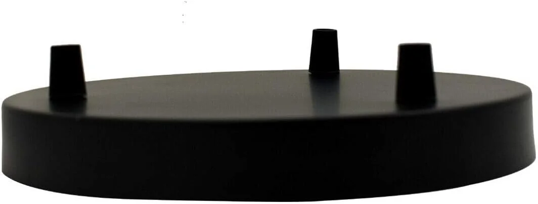 چراغ سقفی چند شاخه برنجی LEDsone با سه خروجی، مناسب برای چراغ های سقفی یا آویز | دکوراسیون صنعتی و قدیمی (مشکی)