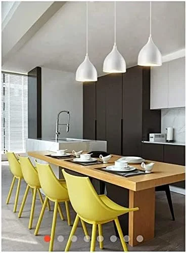 چراغ آویز سقفی دکوراتیو مدل لاینر سفید لایز دکور، کلاسیک، مناسب برای خانه، رستوران، اتاق نشیمن