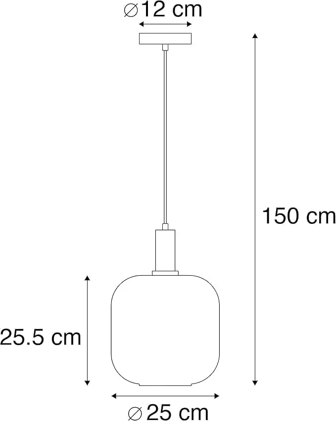 چراغ آویز شیشه ای مدرن، سازگار با لامپ ادیسونی، سایه کهربایی با سخت افزار طلایی