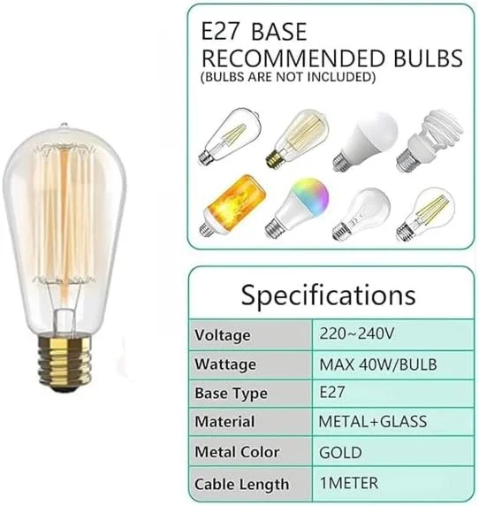 چراغ آویز مدرن با حباب شیشه ای کهربایی بافت دار، 200 میلی متر با سیم قابل تنظیم 1 متری، طراحی تک گوی، پایه سقفی مشکی (طلایی)