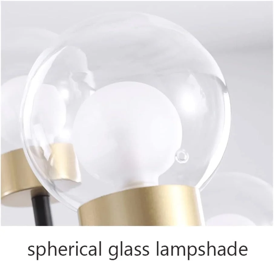 چراغ آویز شیشه ای اسکاندیناوی برای اتاق نشیمن، اتاق خواب، اتاق غذاخوری، لوستر سقفی تزئینی داخلی (12)