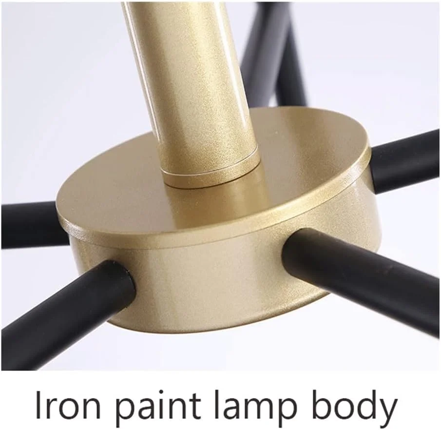 چراغ آویز شیشه ای اسکاندیناوی برای اتاق نشیمن، اتاق خواب، اتاق غذاخوری، لوستر سقفی تزئینی داخلی (12)