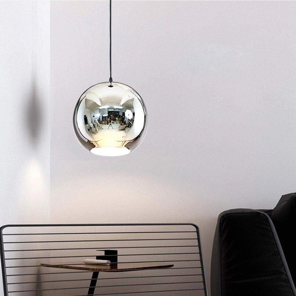 چراغ آویز شنی، چراغ تزئینی آویز، چراغ میز ناهارخوری، رنگ کروم، پایه E27، مناسب برای بار، باشگاه، کافه، پیشخوان، قطر 35 سانتی متر
