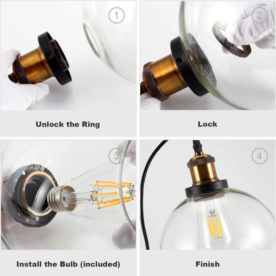 چراغ آویز مدرن شنی، چراغ های تزئینی آویز، چراغ میز ناهارخوری، رنگ شفاف، مناسب برای بار، باشگاه، کافه، و میز پذیرش، قطر 25 سانتی متر