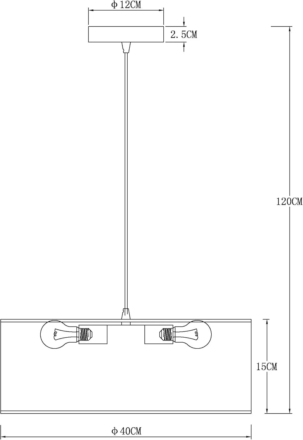 چراغ آویز، چراغ سقفی آویز، آباژور پارچه ای مدرن، آباژور استوانه ای بزرگ خاکستری، گرد، برای اتاق خواب، اتاق ناهار خوری، اتاق نشیمن، 3 لامپ، E27