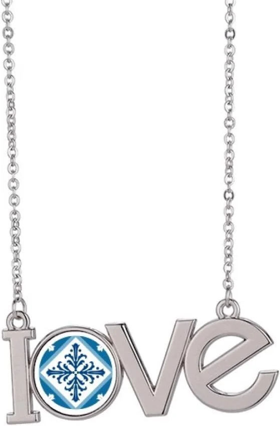 گردنبند آویز طرح گل تالاورا