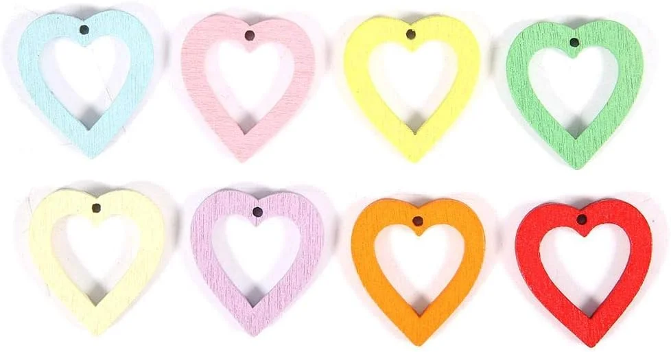 کیت آویز تزئینی گوشواره چوبی، آویز گوشواره رنگ تصادفی 50 عددی برای تزئین مو و تلفن (2325 میلی متر) کیت آویز تزئینی گوشواره چوبی، آویز گوشواره رنگ تصادفی 50 عددی برای تزئین مو و تلفن (2325 میلی متر)