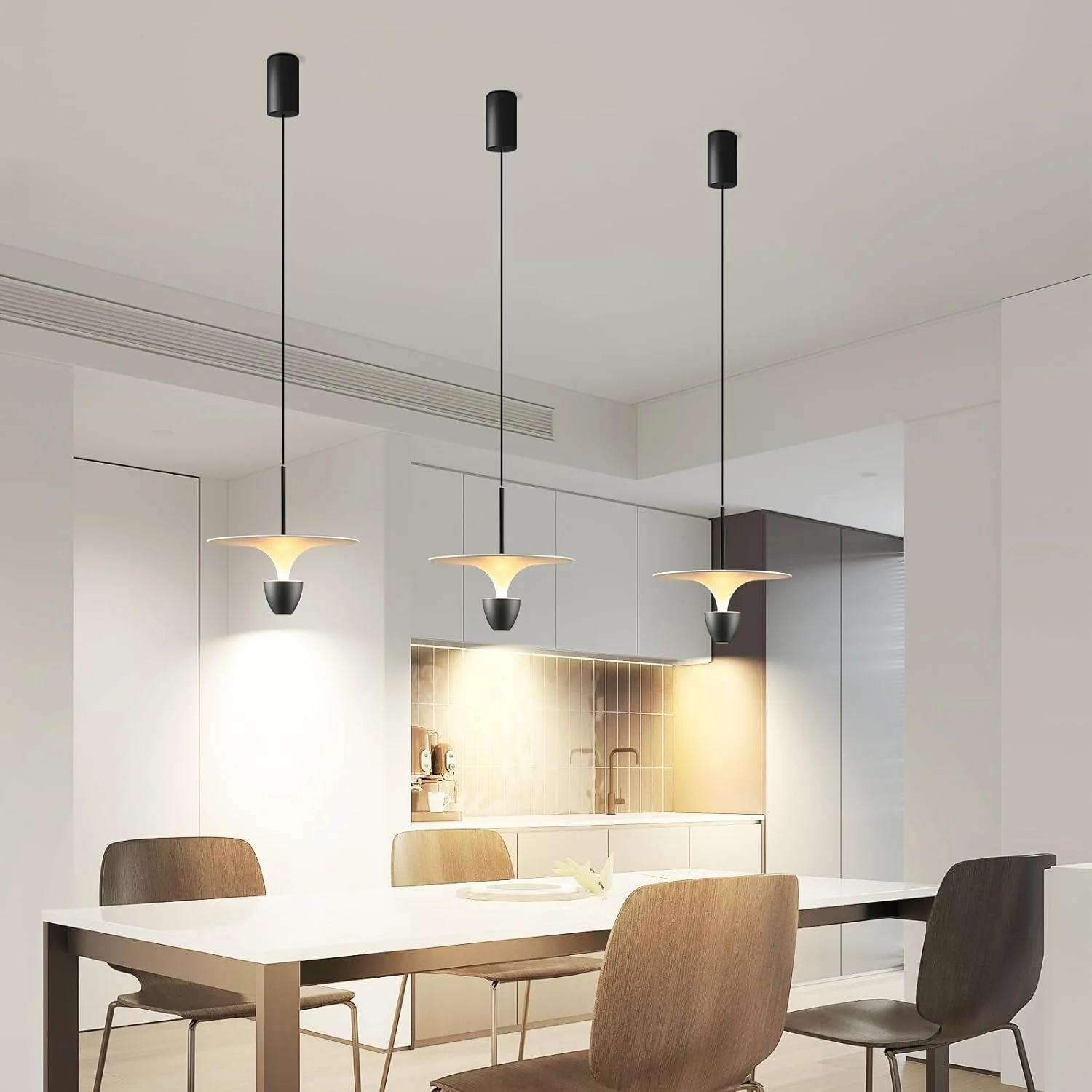 چراغ آویز ال ای دی مدرن YATAI، چراغ آویز شیشه ای مشکی 10 وات، چراغ آویز ال ای دی با ارتفاع قابل تنظیم، 4500K نور سفید گرم برای میز ناهار خوری، جزیره آشپزخانه و اتاق خواب چراغ آویز ال ای دی مدرن YATAI، چراغ آویز شیشه ای مشکی 10 وات، چراغ آویز ال ای دی با ارتفاع قابل تنظیم، 4500K نور سفید گرم برای میز ناهار خوری، جزیره آشپزخانه و اتاق خواب