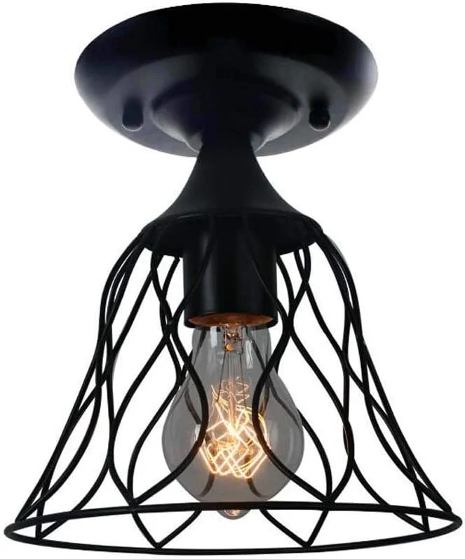 لوستر YUNZHI - چراغ آویز آهنی، روکش بلندگوی سبک صنعتی یکپارچهسازی با سیستمعامل لوستر تک سر، لامپ آویز تزئینی راهرو کافه رستوران، لوستر E27 لوستر YUNZHI - چراغ آویز آهنی، روکش بلندگوی سبک صنعتی یکپارچهسازی با سیستمعامل لوستر تک سر، لامپ آویز تزئینی راهرو کافه رستوران، لوستر E27