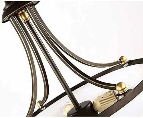 لوستر محبوب YUNZHI، لوستر آهنی رترو آمریکایی، چراغ سقفی LED مدرن مینیمالیستی، لوستر آویز تزئینی اتاق نشیمن اتاق مطالعه رستوران نوردیک