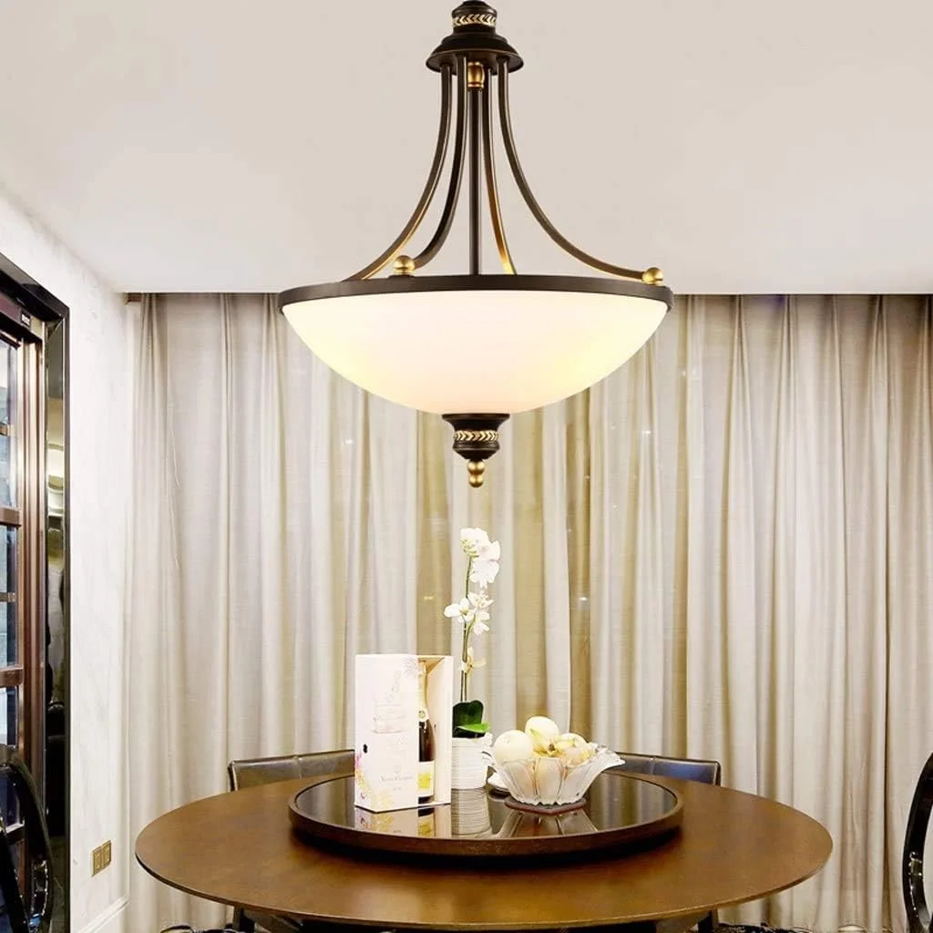 لوستر محبوب YUNZHI، لوستر آهنی رترو آمریکایی، چراغ سقفی LED مدرن مینیمالیستی، لوستر آویز تزئینی اتاق نشیمن اتاق مطالعه رستوران نوردیک