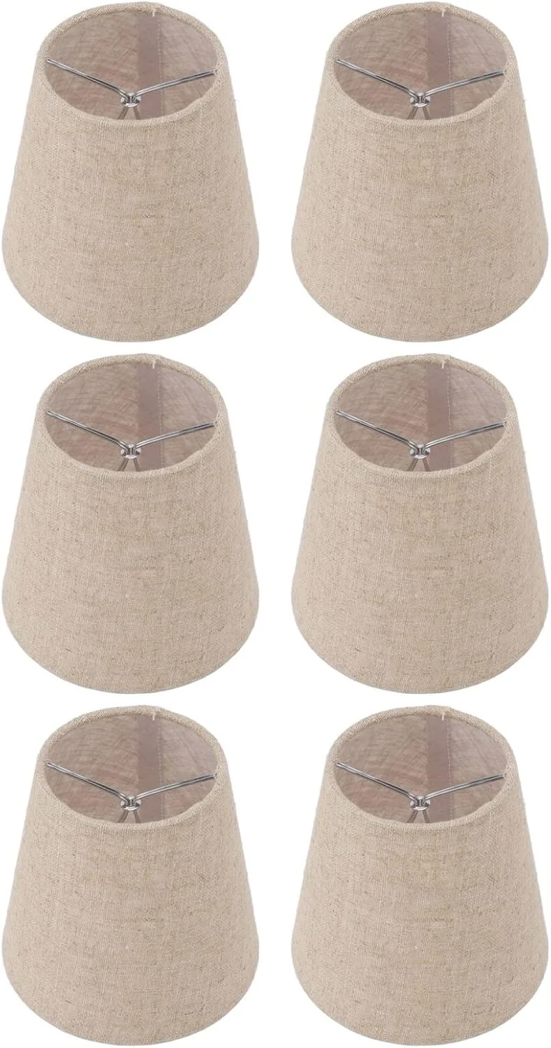 آباژور پارچه ای کتان Denash، نصب آسان، مقاوم در برابر ساییدگی، ظریف مناسب برای لامپ های E14