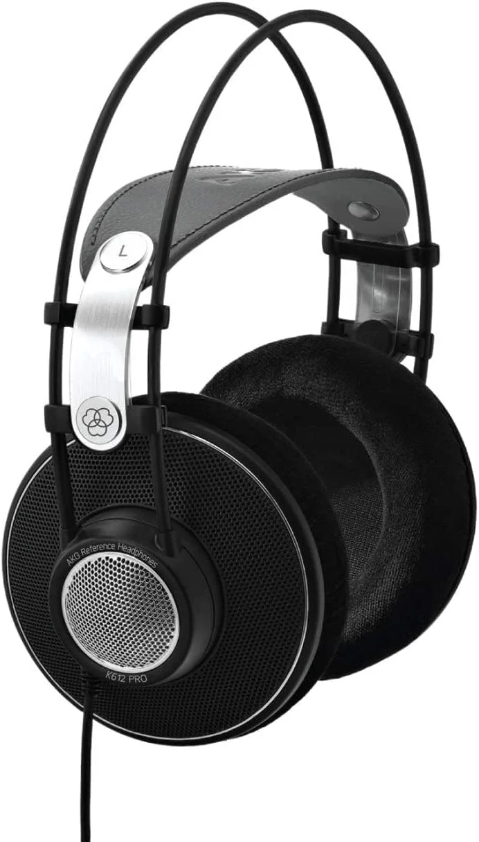 هدفون استودیویی AKG K612 PRO با پشت باز و کیفیت عالی (تک عددی)، سیمی