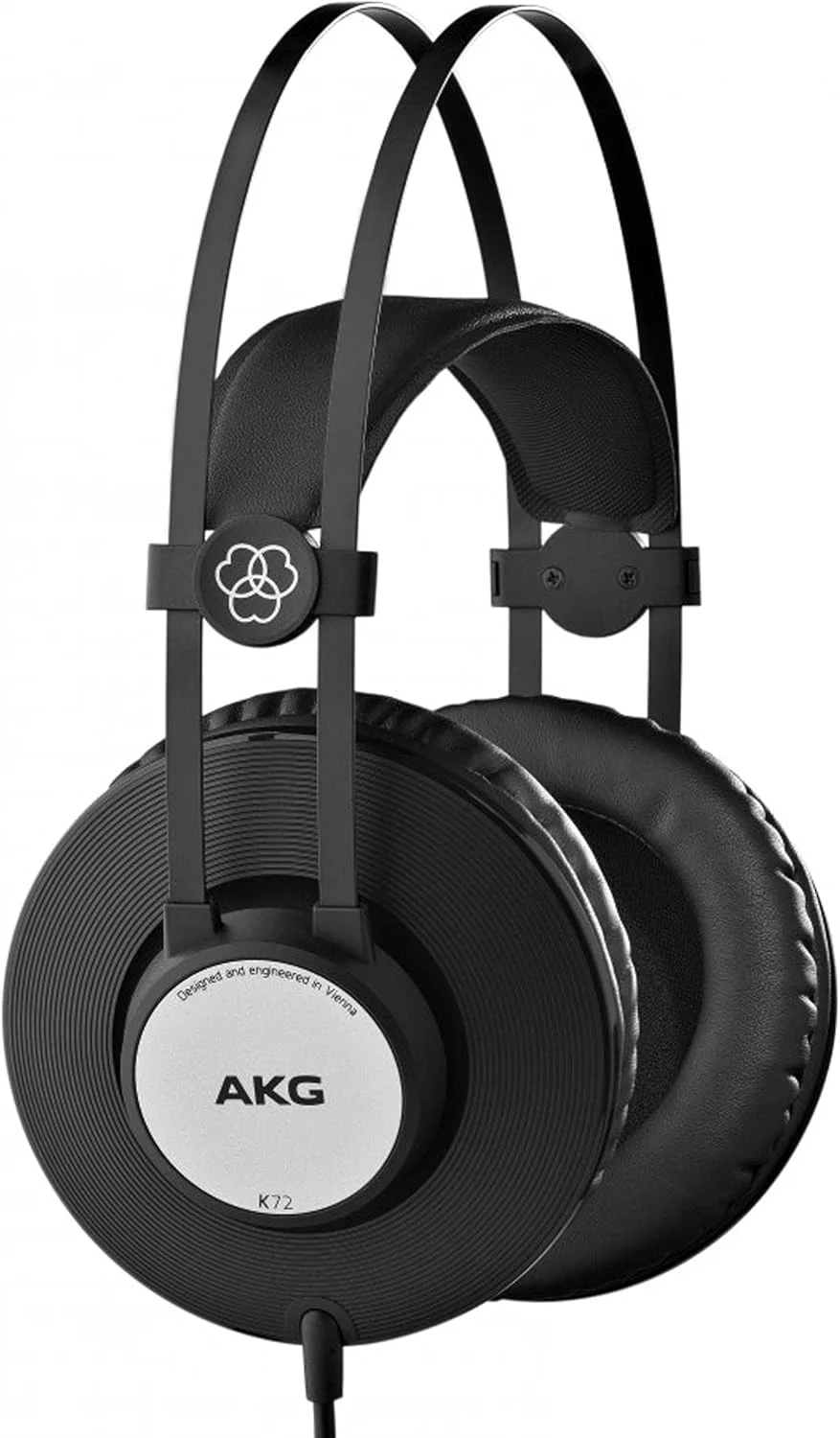 هدفون استودیویی دور گوشی AKG Harman K72، مشکی و نقره ای، سیمی، مشکی