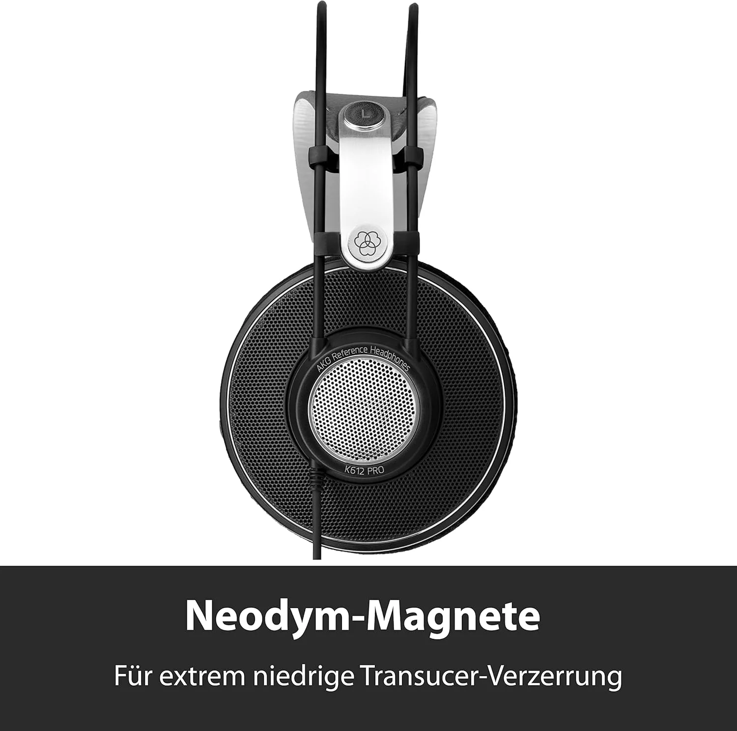 هدفون استودیویی AKG K612 PRO با پشت باز و کیفیت عالی (تک عددی)، سیمی