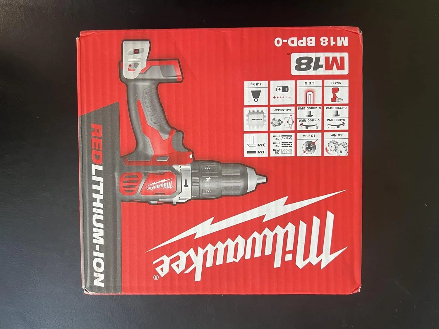 دریل چکشی/ضربه ای شارژی میلواکی M18BPD-0، 18 ولت، جمع و جور (فقط بدنه) دریل چکشی/ضربه ای شارژی میلواکی M18BPD-0، 18 ولت، جمع و جور (فقط بدنه)