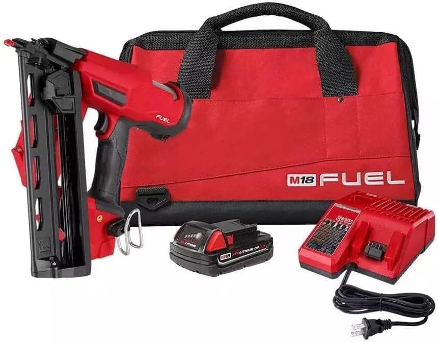 کیت میخکوب بادی شارژی زاویه دار میلواکی مدل Fuel M18 18v 16g براشلس 2742-21ct نو