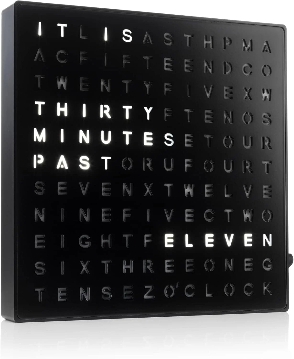 ساعت رومیزی یا دیواری LED مدل Auraglow - مشکی ساعت رومیزی یا دیواری LED مدل Auraglow - مشکی