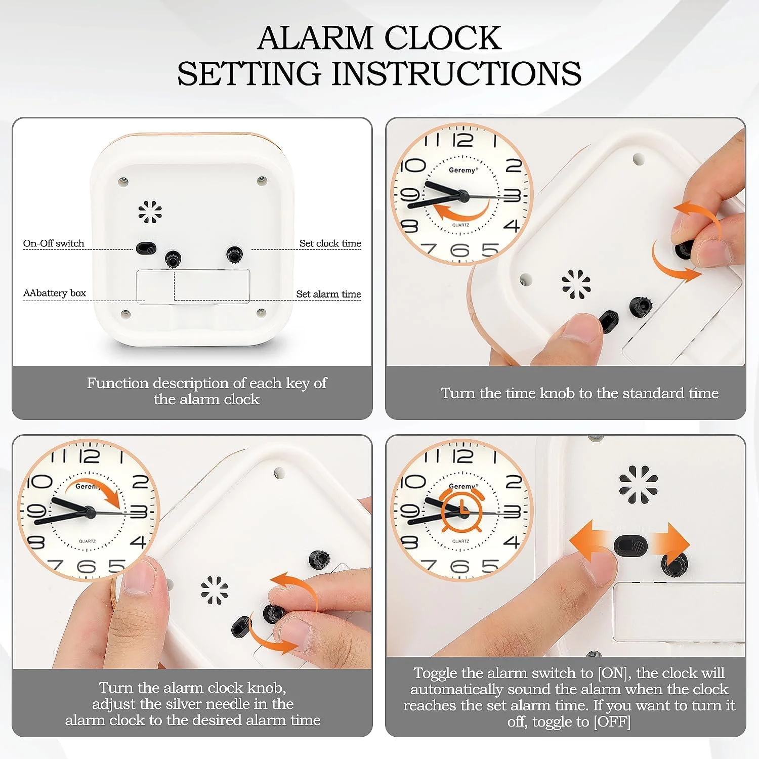 ساعت زنگ دار چوبی Azonee ? ساعت آنالوگ جمع و جور برای مسافرت، میز و حمام با زنگ بسیار بلند، ساعت های رومیزی قابل حمل، با باتری کار می کند، ساعت های زنگ دار آنالوگ کوچک برای استفاده در خانه/در حال حرکت ساعت زنگ دار چوبی Azonee ? ساعت آنالوگ جمع و جور برای مسافرت، میز و حمام با زنگ بسیار بلند، ساعت های رومیزی قابل حمل، با باتری کار می کند، ساعت های زنگ دار آنالوگ کوچک برای استفاده در خانه/در حال حرکت