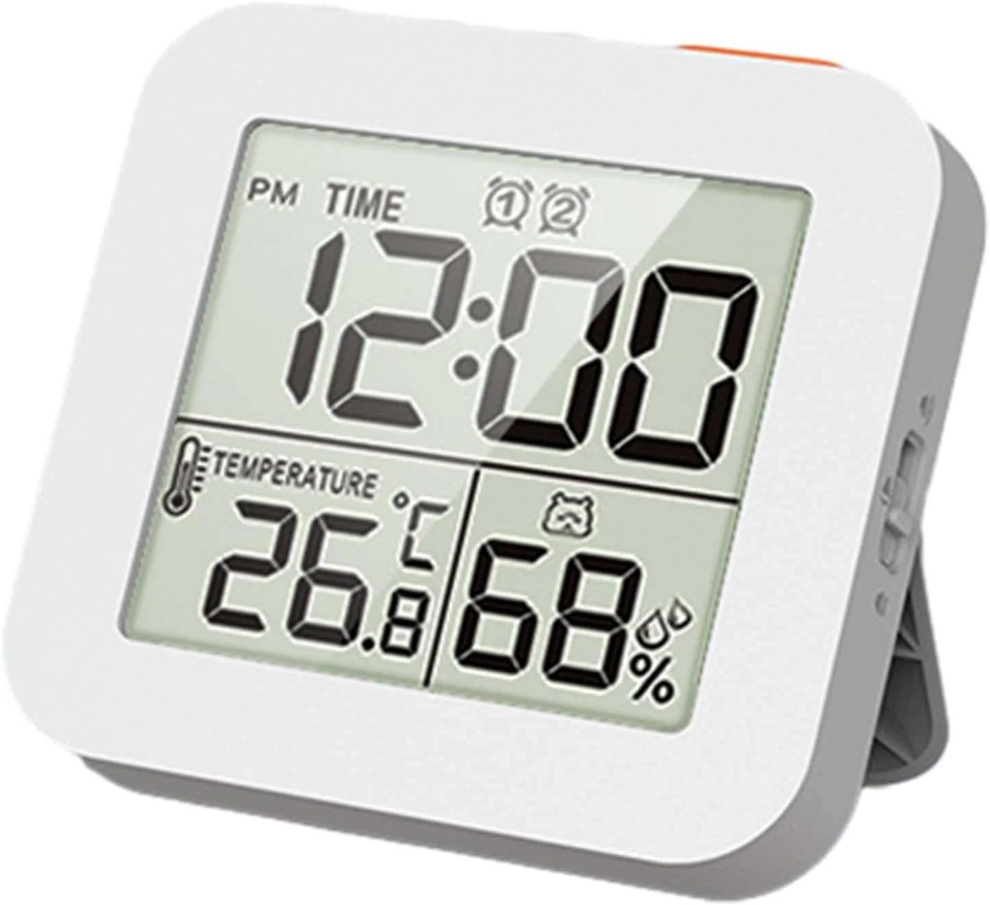 ساعت دیجیتال دوش آزونی، تایمر حمام رومیزی با زنگ هشدار با صفحه نمایش بزرگ LCD، نمایشگر دما و رطوبت، ساعت آشپزخانه، ساعت دیواری ضد آب، سفید ساعت دیجیتال دوش آزونی، تایمر حمام رومیزی با زنگ هشدار با صفحه نمایش بزرگ LCD، نمایشگر دما و رطوبت، ساعت آشپزخانه، ساعت دیواری ضد آب، سفید