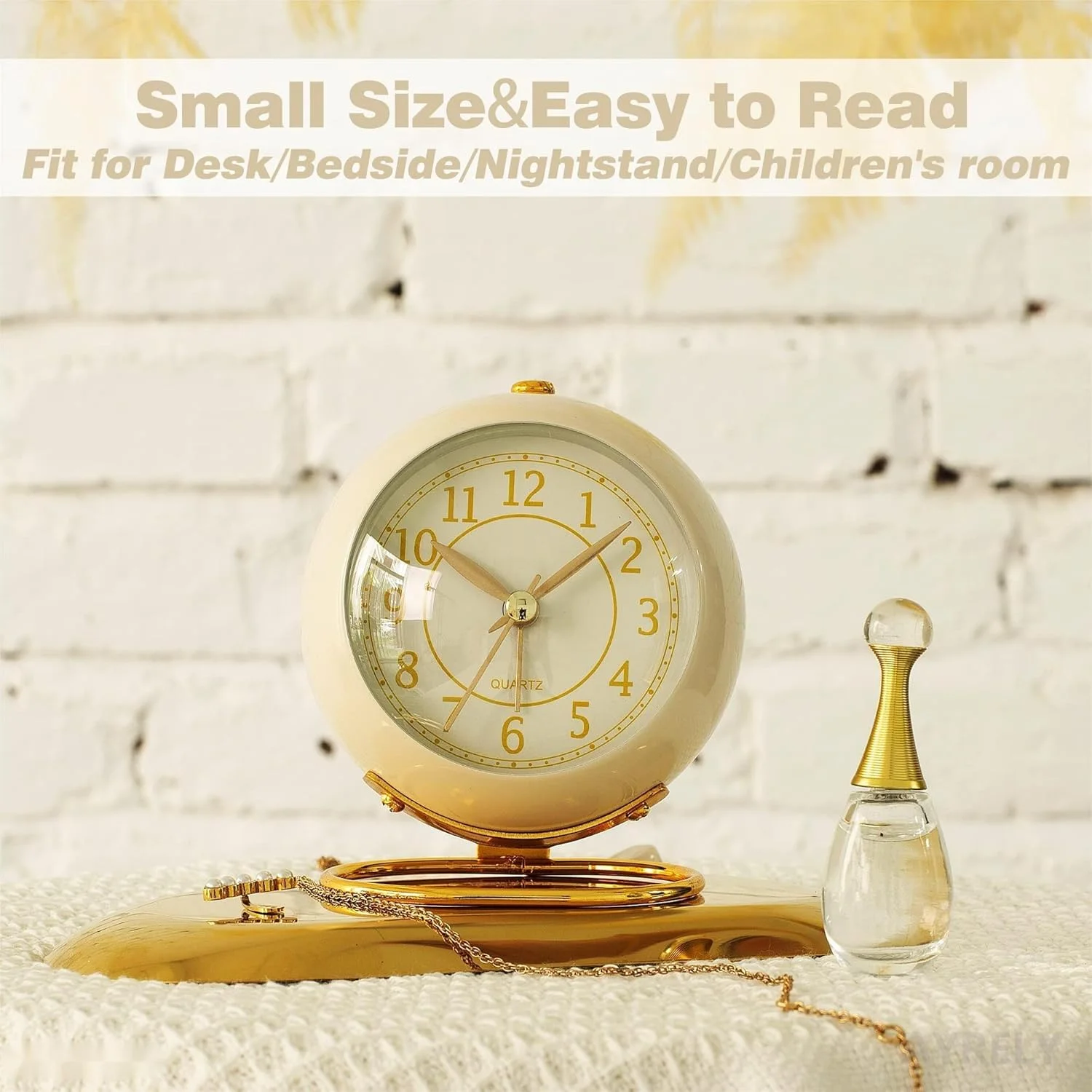 ساعت رومیزی آزونی با چراغ، بدون صدای تیک تاک، ساعت کوچک برای کنار تخت/اتاق خواب/اتاق نشیمن/دفتر/مسافرت/کودکان/دکوراسیون اتاق، زیبایی شناسی قدیمی ساعت رومیزی آزونی با چراغ، بدون صدای تیک تاک، ساعت کوچک برای کنار تخت/اتاق خواب/اتاق نشیمن/دفتر/مسافرت/کودکان/دکوراسیون اتاق، زیبایی شناسی قدیمی