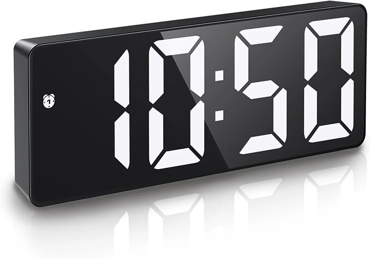ساعت زنگ دار دیجیتال LED، ساعت زنگ دار برای اتاق خواب، ساعت رومیزی الکترونیکی با پورت شارژ USB، صفحه نمایش بزرگ، 3 روشنایی قابل تنظیم، نمایش 12/24 ساعته، چرت زدن برای خانه، دفتر ساعت زنگ دار دیجیتال LED، ساعت زنگ دار برای اتاق خواب، ساعت رومیزی الکترونیکی با پورت شارژ USB، صفحه نمایش بزرگ، 3 روشنایی قابل تنظیم، نمایش 12/24 ساعته، چرت زدن برای خانه، دفتر